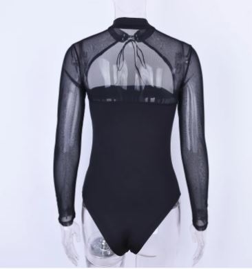 Elegant Lace Long Sleeve Bodysuit