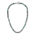 African Turquoise Men's Beaded Necklace