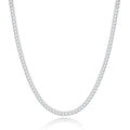Sleek Silver Cuban Chain