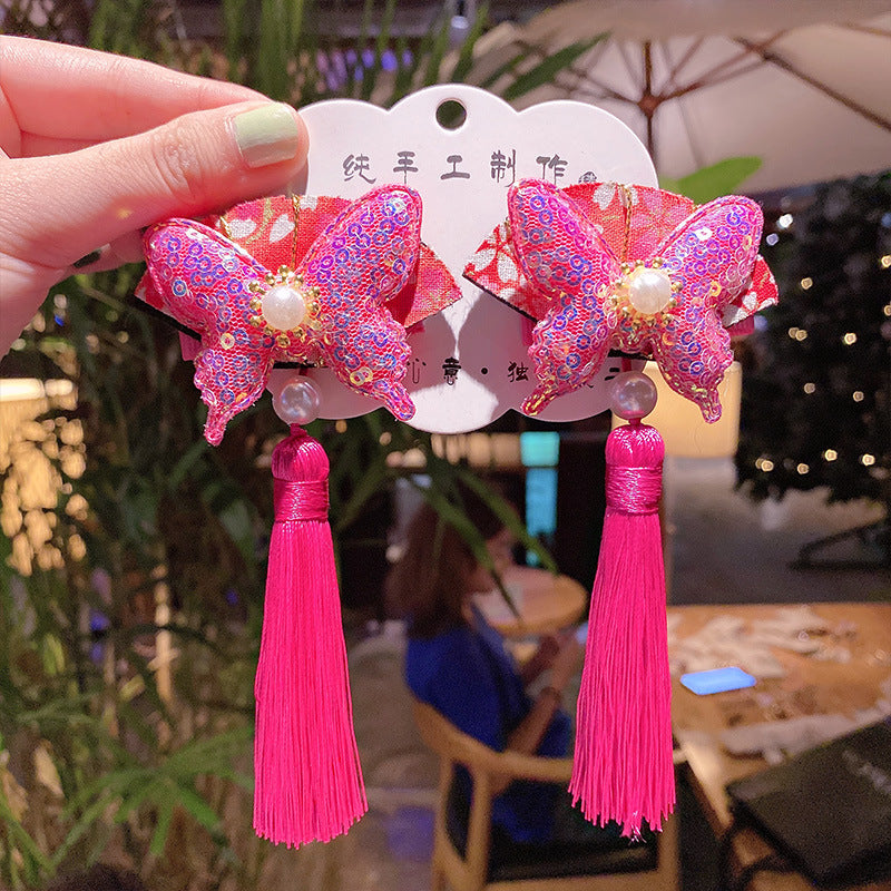 Children's Hanfu Headpiece with Traditional Tassels