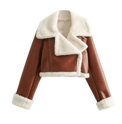 Chic Women's Fur-Collared Jacket