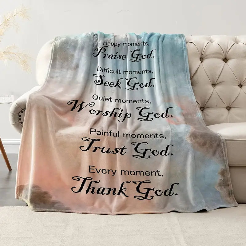 Faithful Comfort Plush Throw