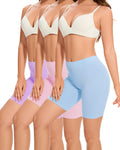 Cotton Soft 3-Pack Biker Shorts Underwear for Women - Multicolor S