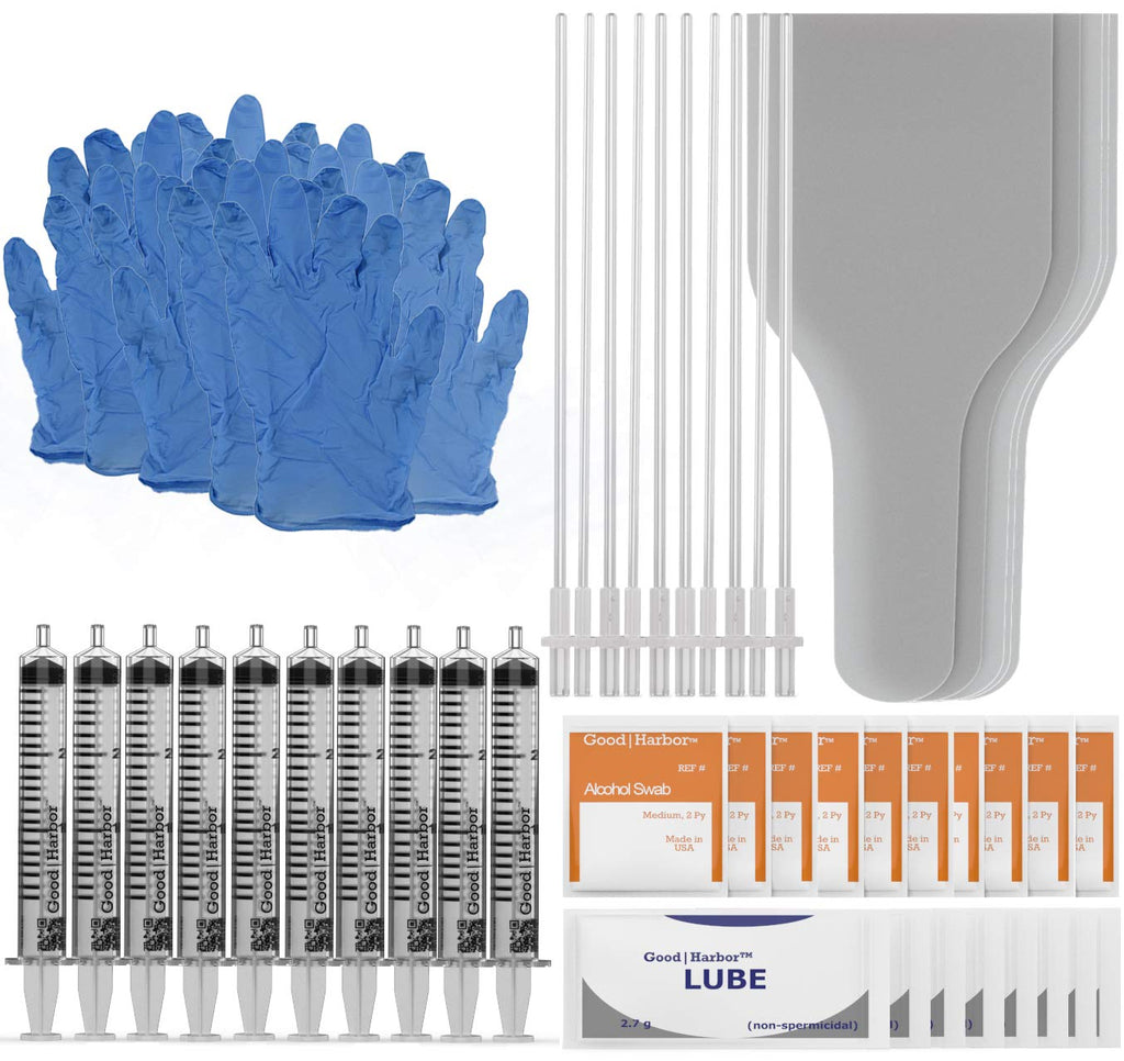 Good|Harbor|Pet Supplies | Canine AI Artificial Insemination Dog Breeding Kit - Med/Lg Breed - (10 Pack)