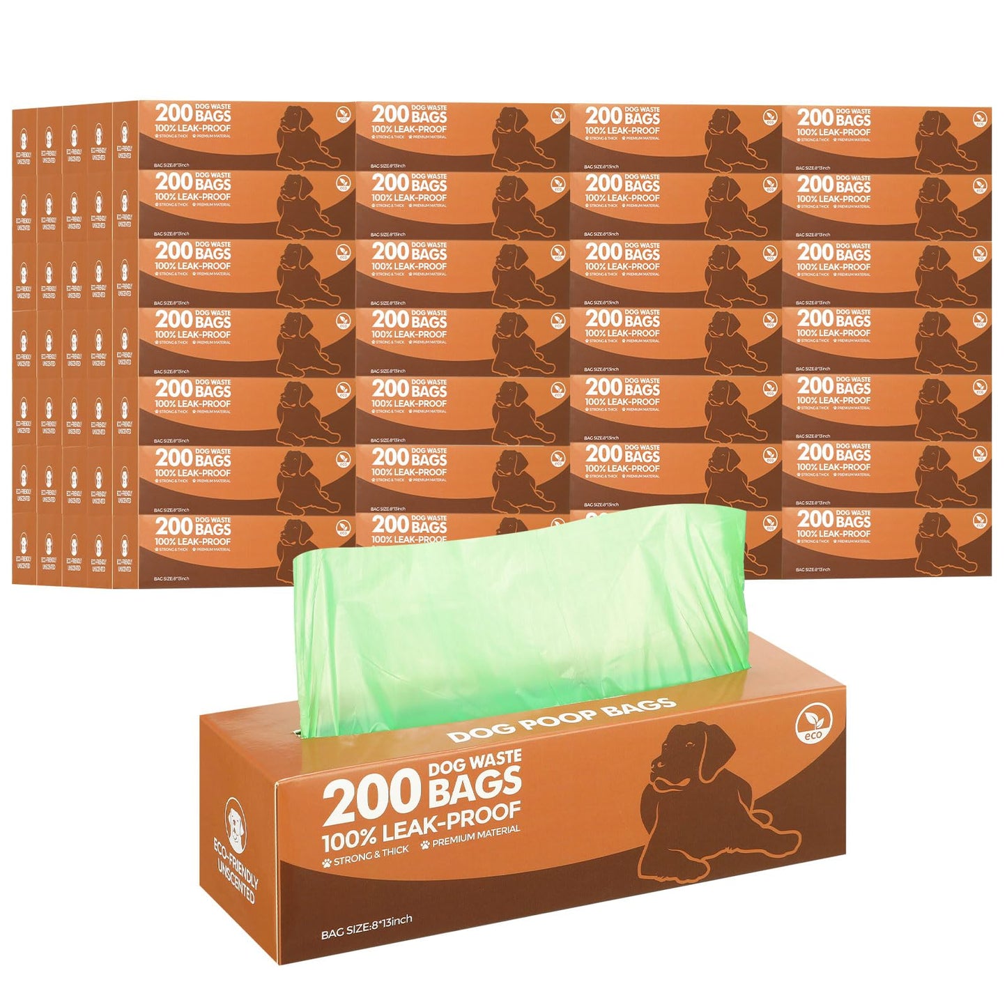 EcoSafe 10000 Dog Waste Bags with Dispenser