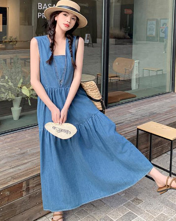 Chic Denim Summer Dress
