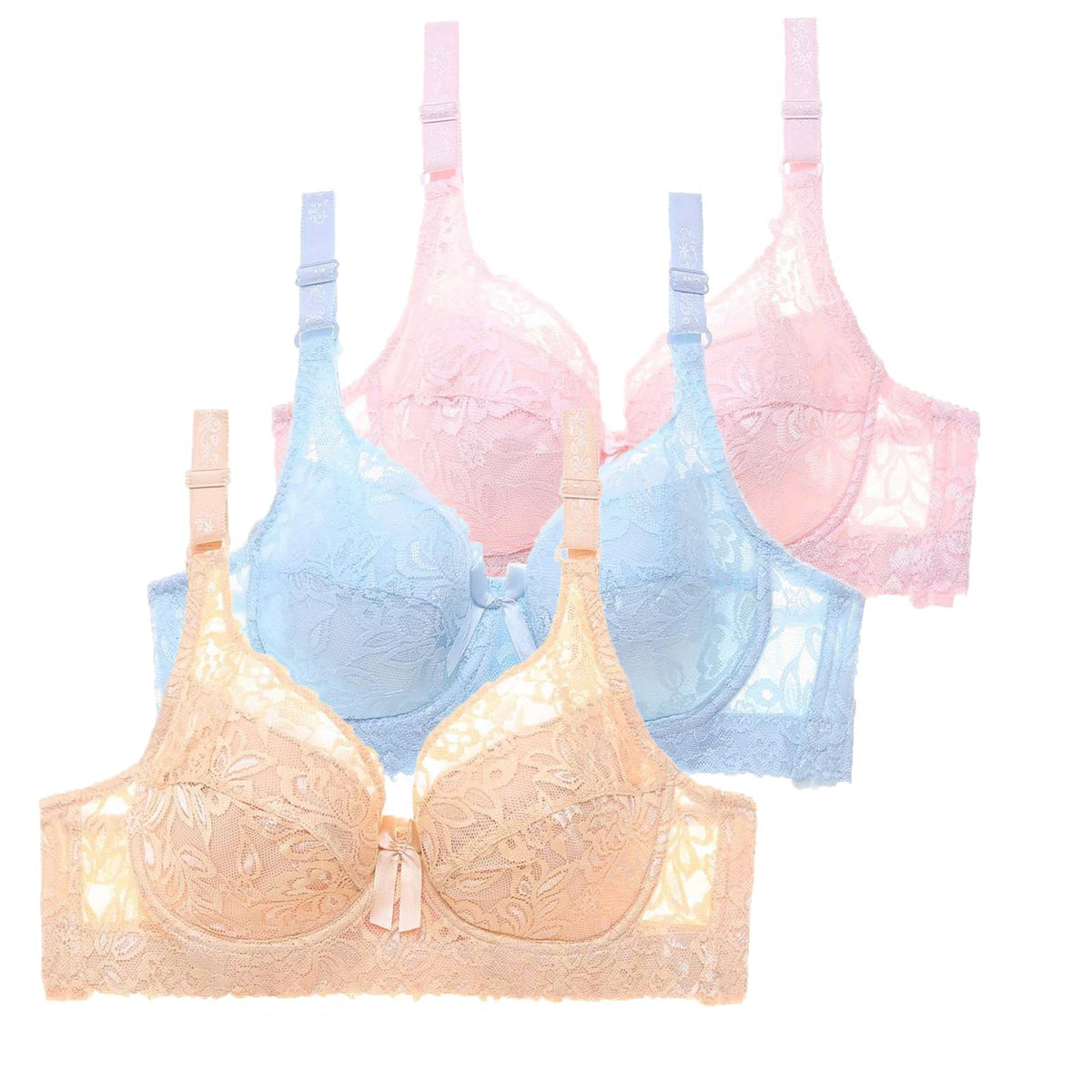 Comfort Lace Bralettes Plus Pack