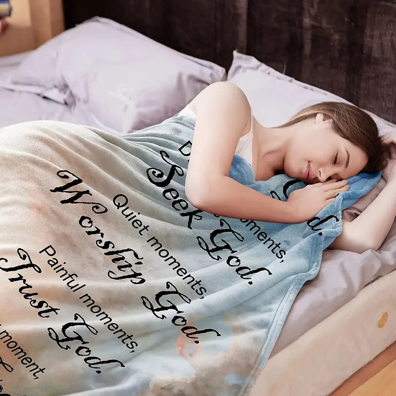 Faithful Comfort Plush Throw