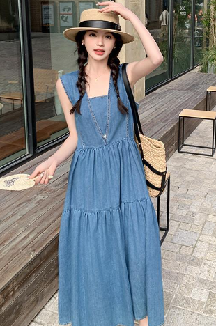 Chic Denim Summer Dress