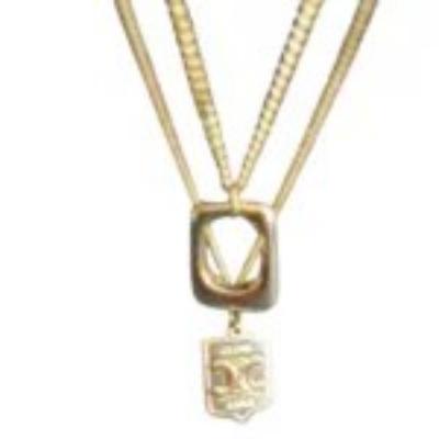 Gold Lux Pendant Duo Necklace