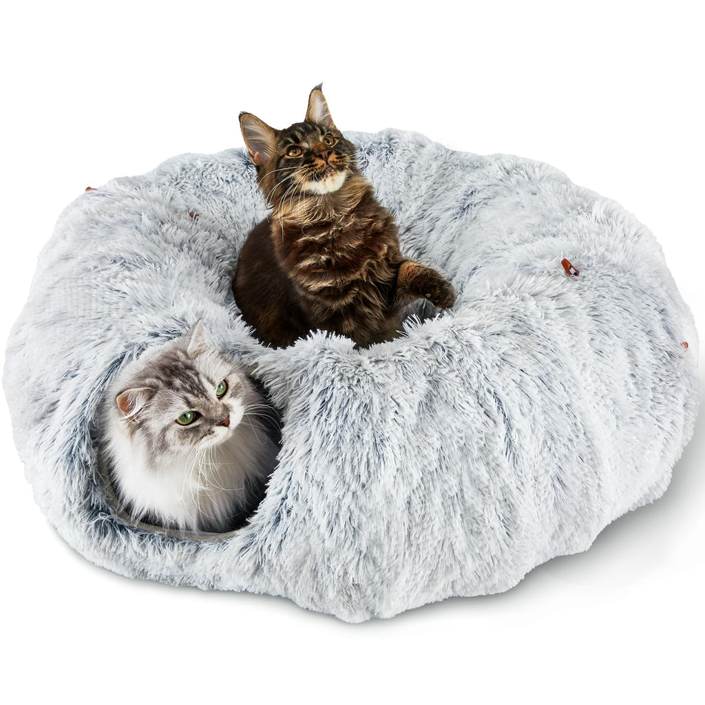 Bininl Peekaboo Cat Cave with Washable Cushion