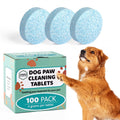 Evergreen Pet Supplies Dog Paw Cleaning Tablets - 100 Count 4g Tea Tree Oil Fizz Tablets - Dog Itchy Paw Relief - Deep Cleans Soothes Moisturizes Yeasty Paw Pads - Helps Stop Frequent Licking