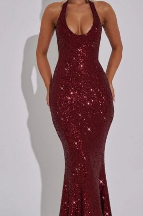 Women's Halter Neck Pullover Dress