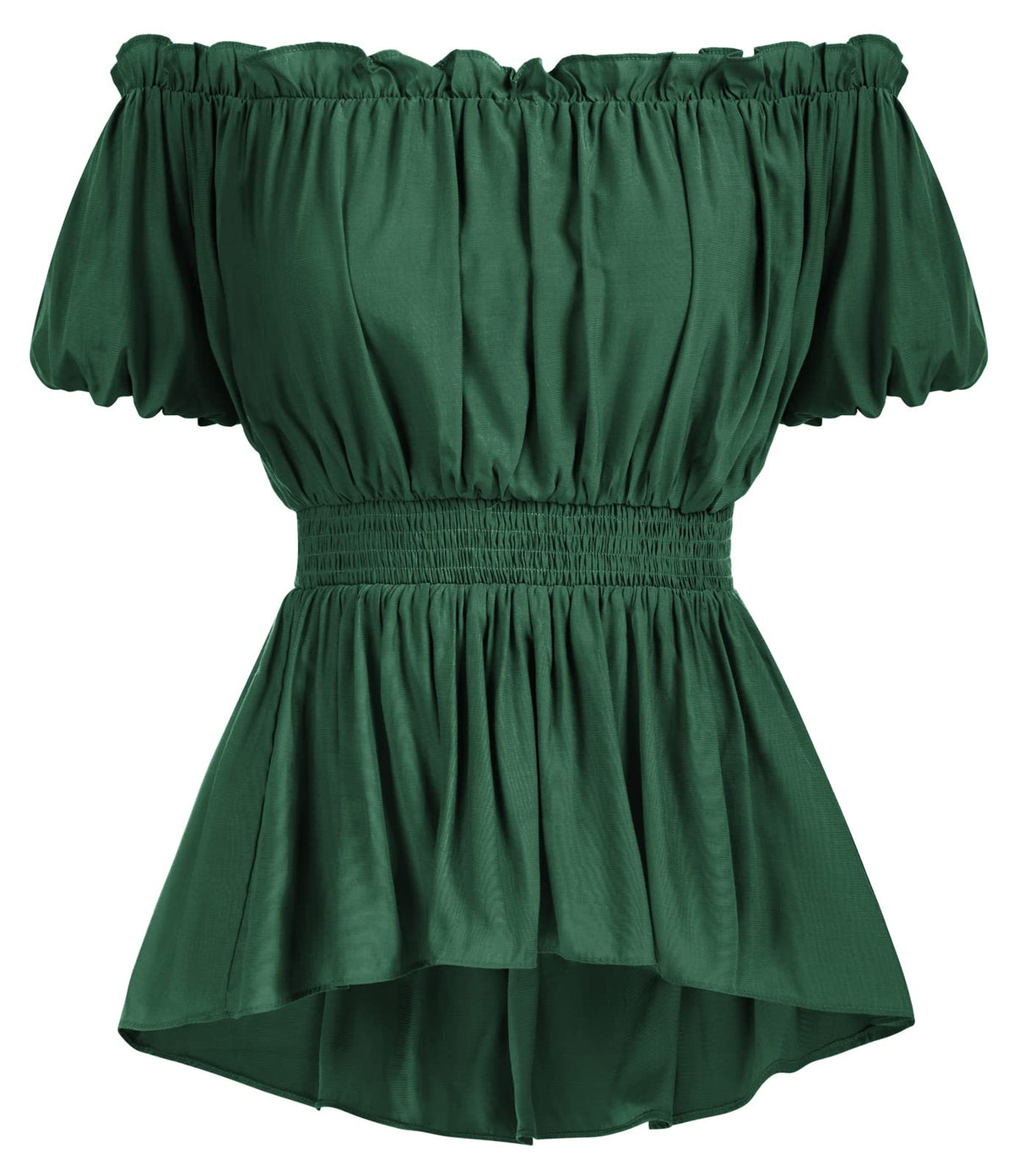 Emerald Peasant Blouse XL