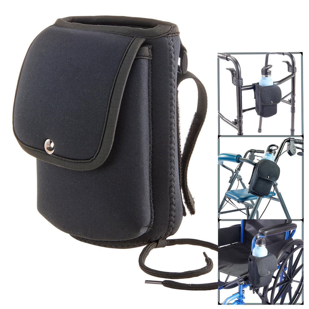 Neoprene Mobility Bottle & Phone Holder - Versatile Equipment Attachment