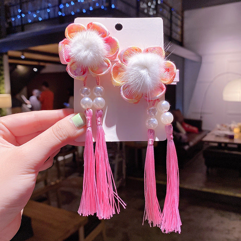 Children's Hanfu Headpiece with Traditional Tassels