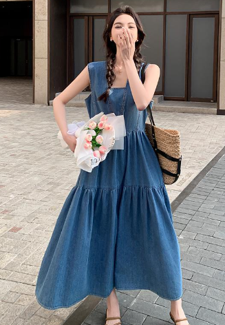 Chic Denim Summer Dress