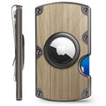 BULLIANT Airtag Men's Slim Metal Wallet