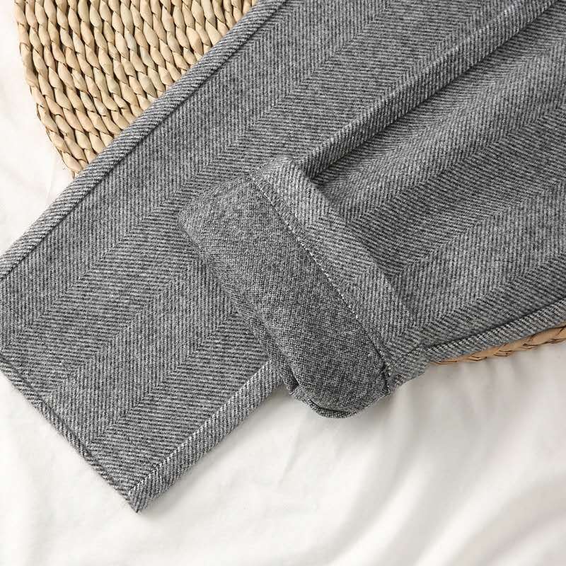 Herringbone Woolen Slacks for Women