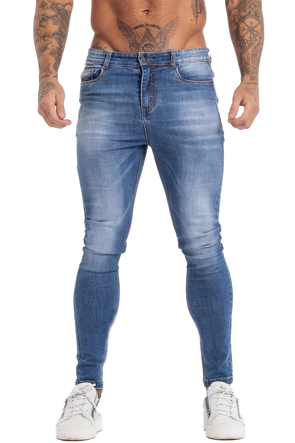 GINGTTO SlimFlex Denim - Light Blue