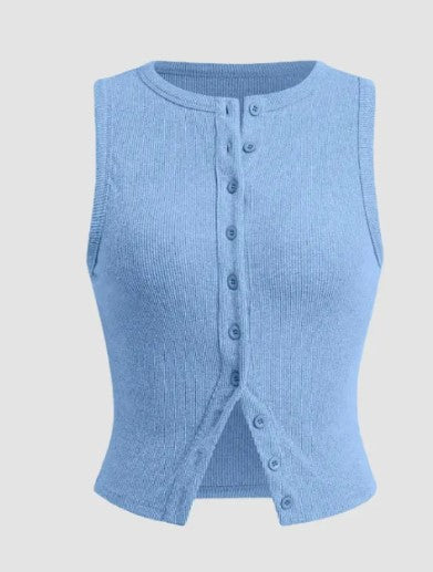 Chic Sleeveless Tailored Vest