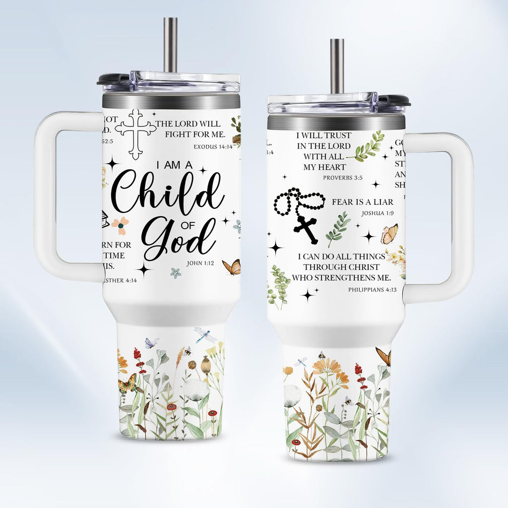 Faithful Brew 40Oz Christian Tumbler - I Am A Child of God