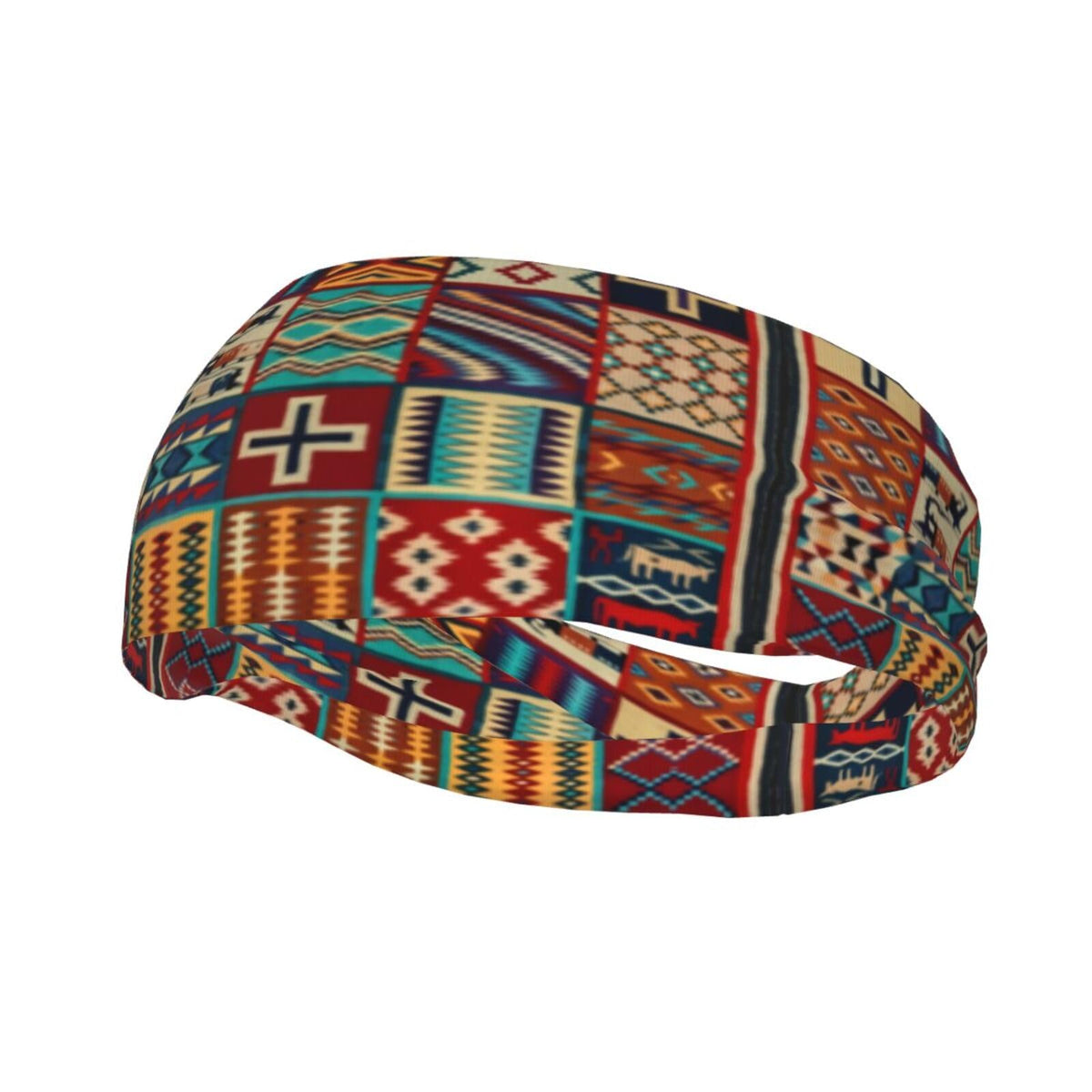Indian Native American Headbands Men Women Retro Sweatband Sports Headband for Running Yoga Workout