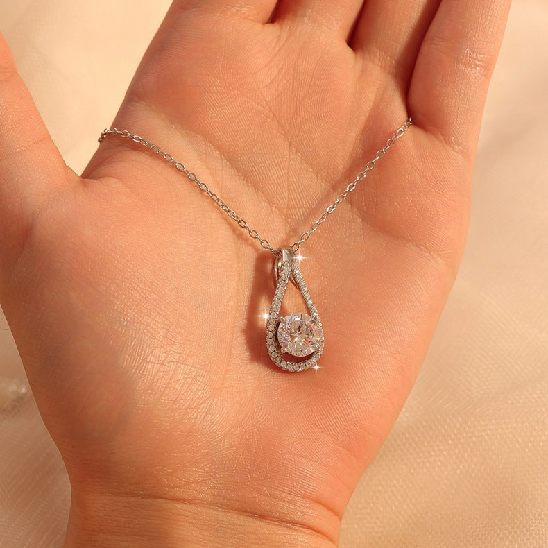 Elegant S925 Silver Heart Pendant Necklace