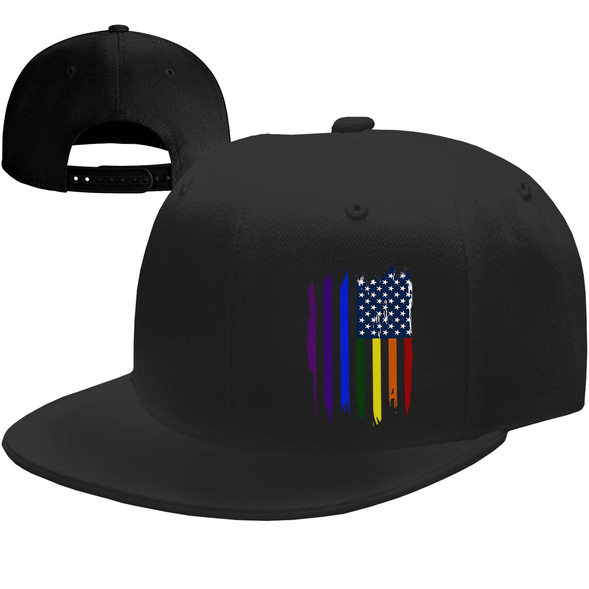 Pride Flag Snapback Cap