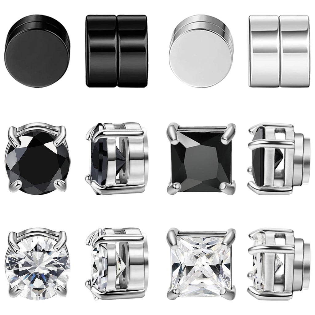 MagnaGlint 6-Pack Unisex Magnetic Earrings