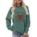 Game Day Football Mom Sweatshirt - Green, Large