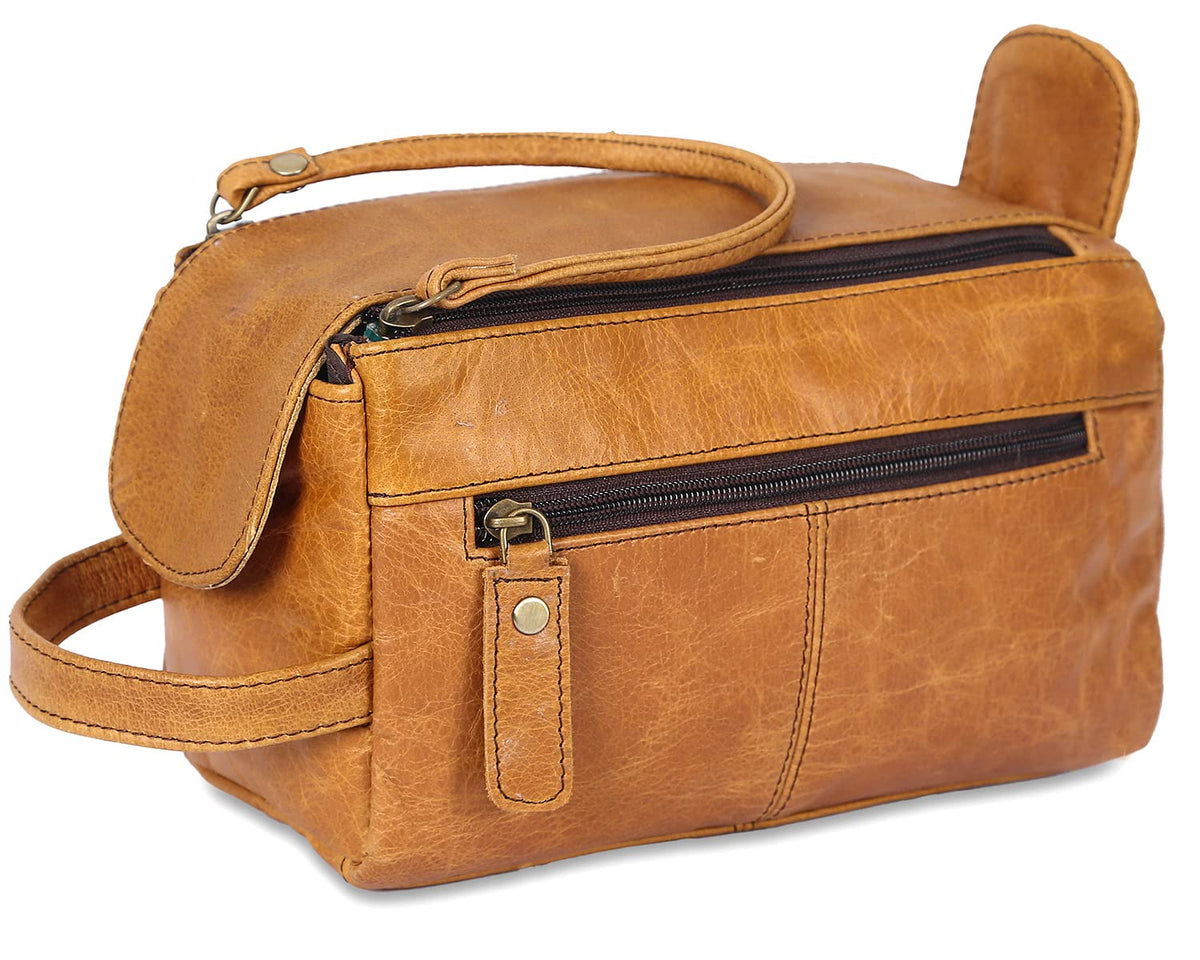 Men's Luxe Leather Travel Kit