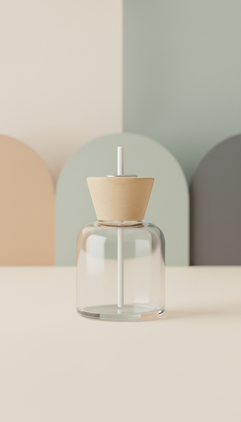 Minimalist Glass Oil Diffuser With Soft Glow