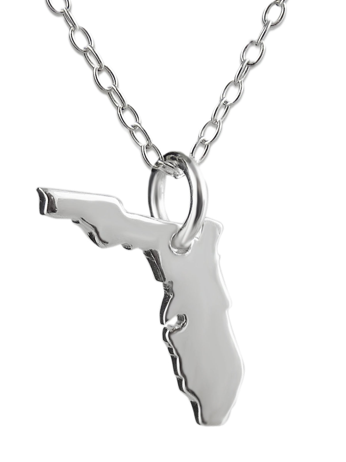 Florida Silver Charm Necklace