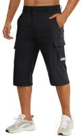 TACVASEN Men's Quick-Dry Capri Cargo Shorts
