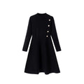 Elegant A-Line Knitted Dress