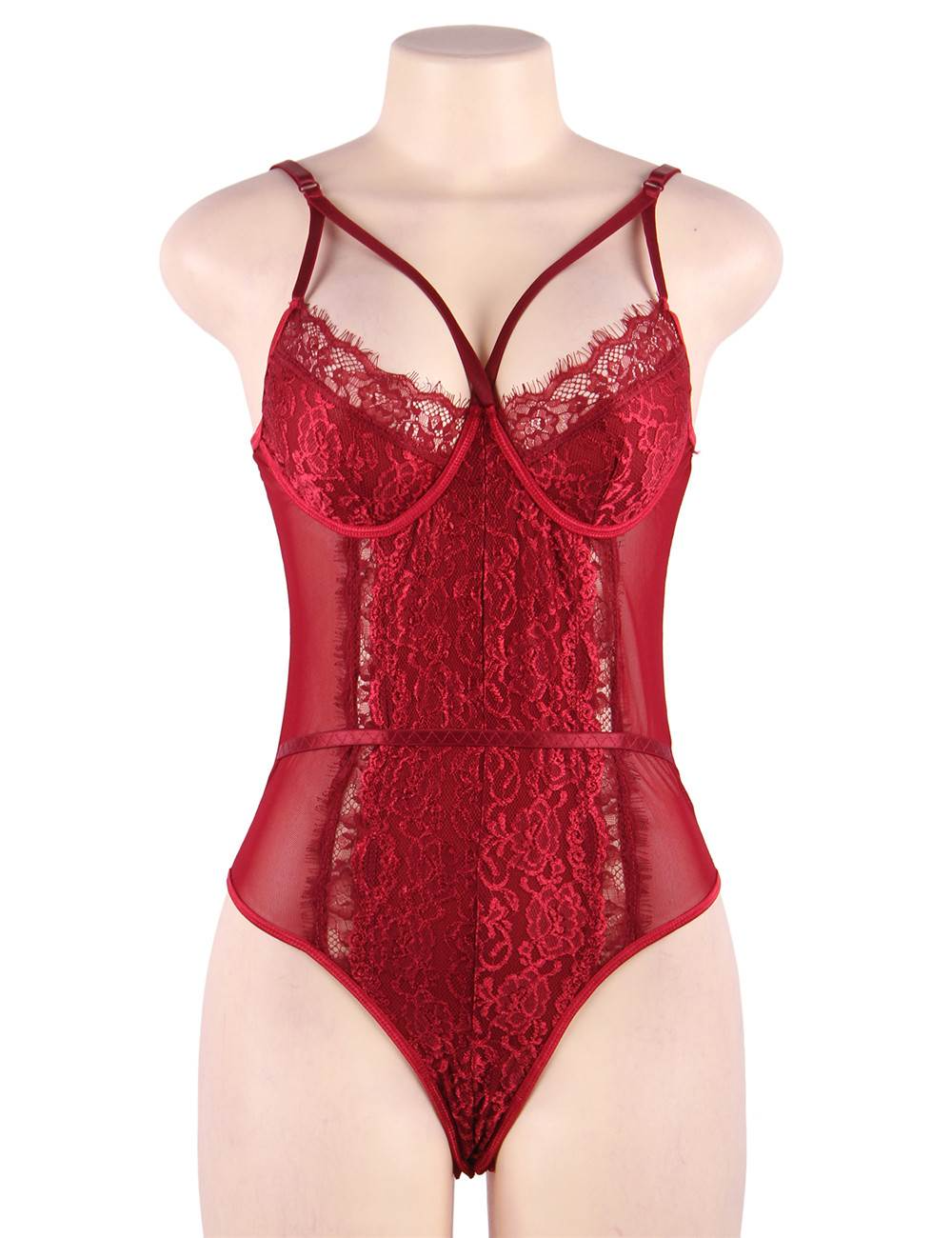 Lace Hollow Mini Bodysuit