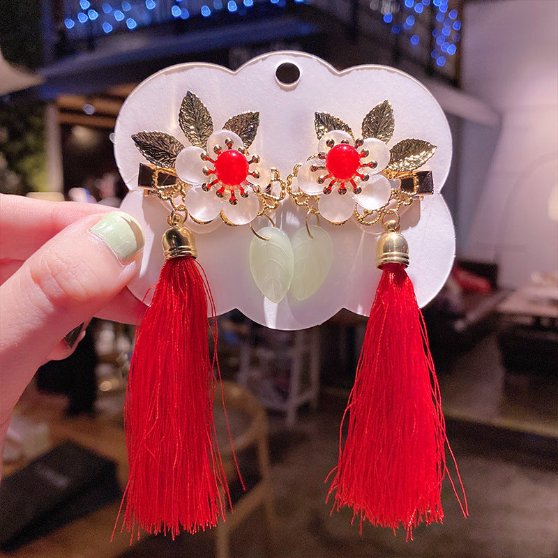 Children's Hanfu Headpiece with Traditional Tassels