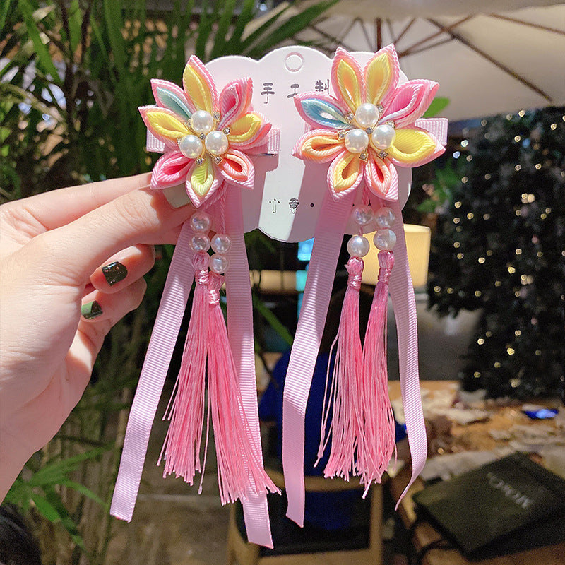 Children's Hanfu Headpiece with Traditional Tassels