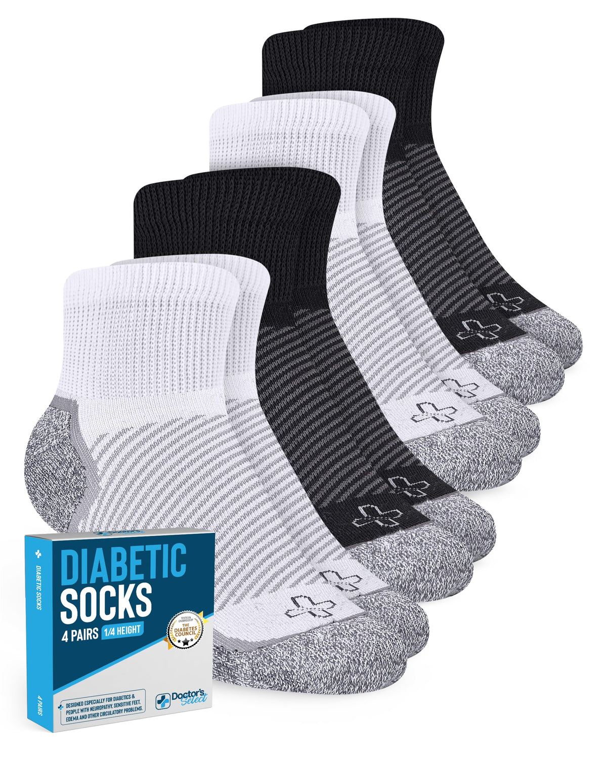 Comfort Glide Diabetic Ankle Socks
