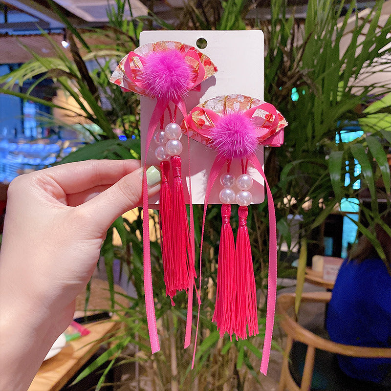 Children's Hanfu Headpiece with Traditional Tassels