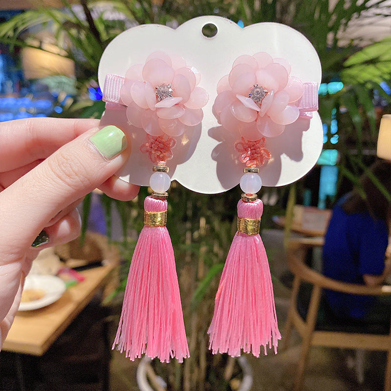 Children's Hanfu Headpiece with Traditional Tassels