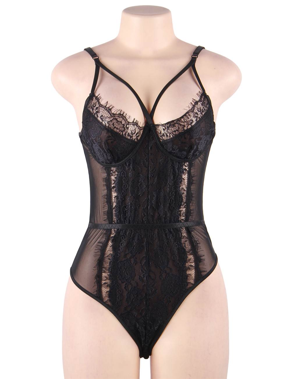 Lace Hollow Mini Bodysuit