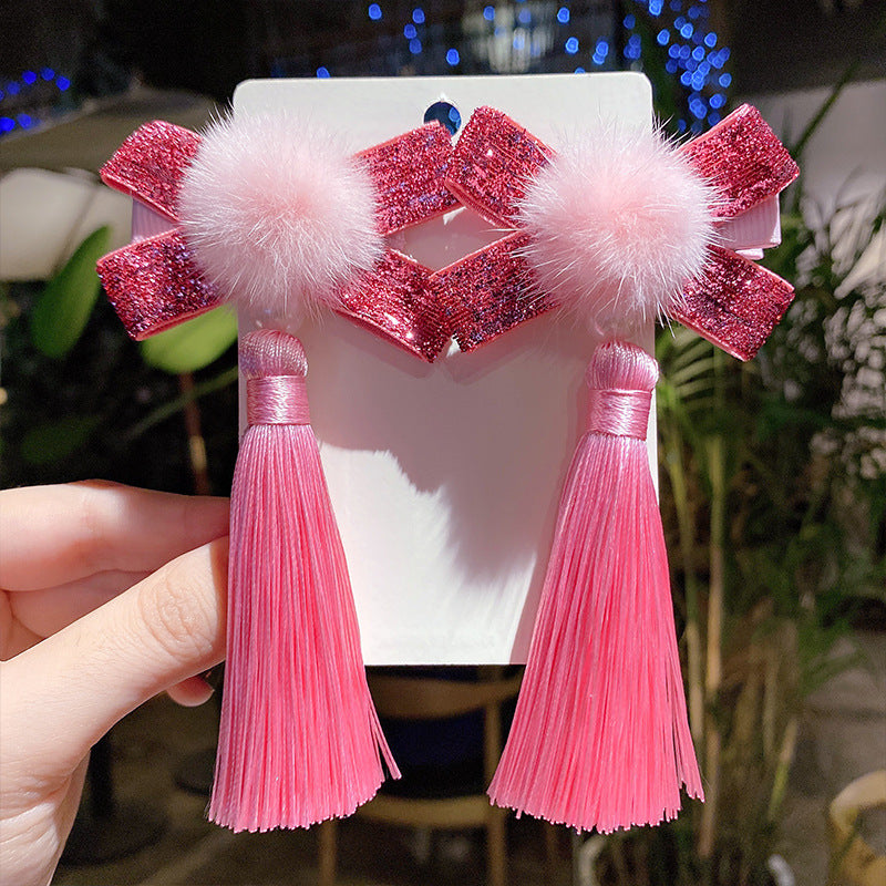 Children's Hanfu Headpiece with Traditional Tassels