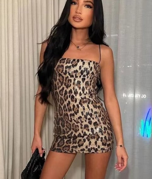 Elegant Sling Beaded Dress