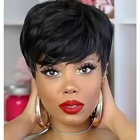Pixie Cut Synthetic Wig for Black Women