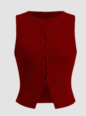 Chic Sleeveless Tailored Vest