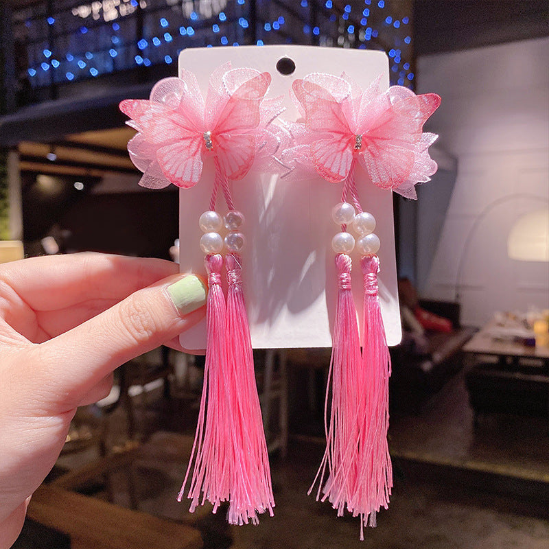 Children's Hanfu Headpiece with Traditional Tassels