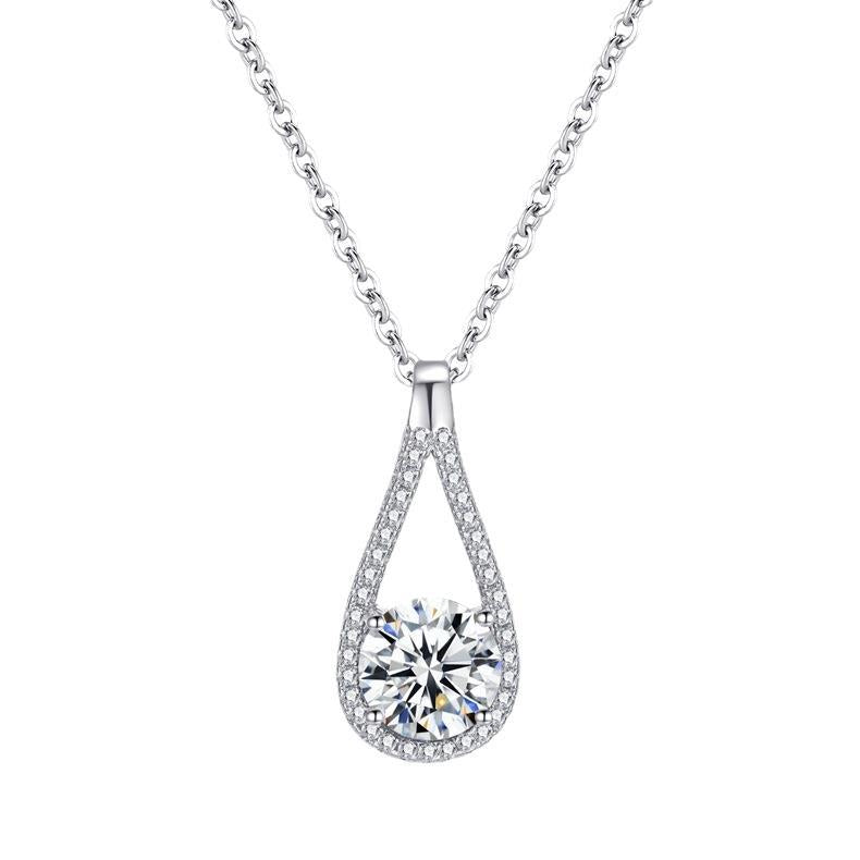 Elegant S925 Silver Heart Pendant Necklace