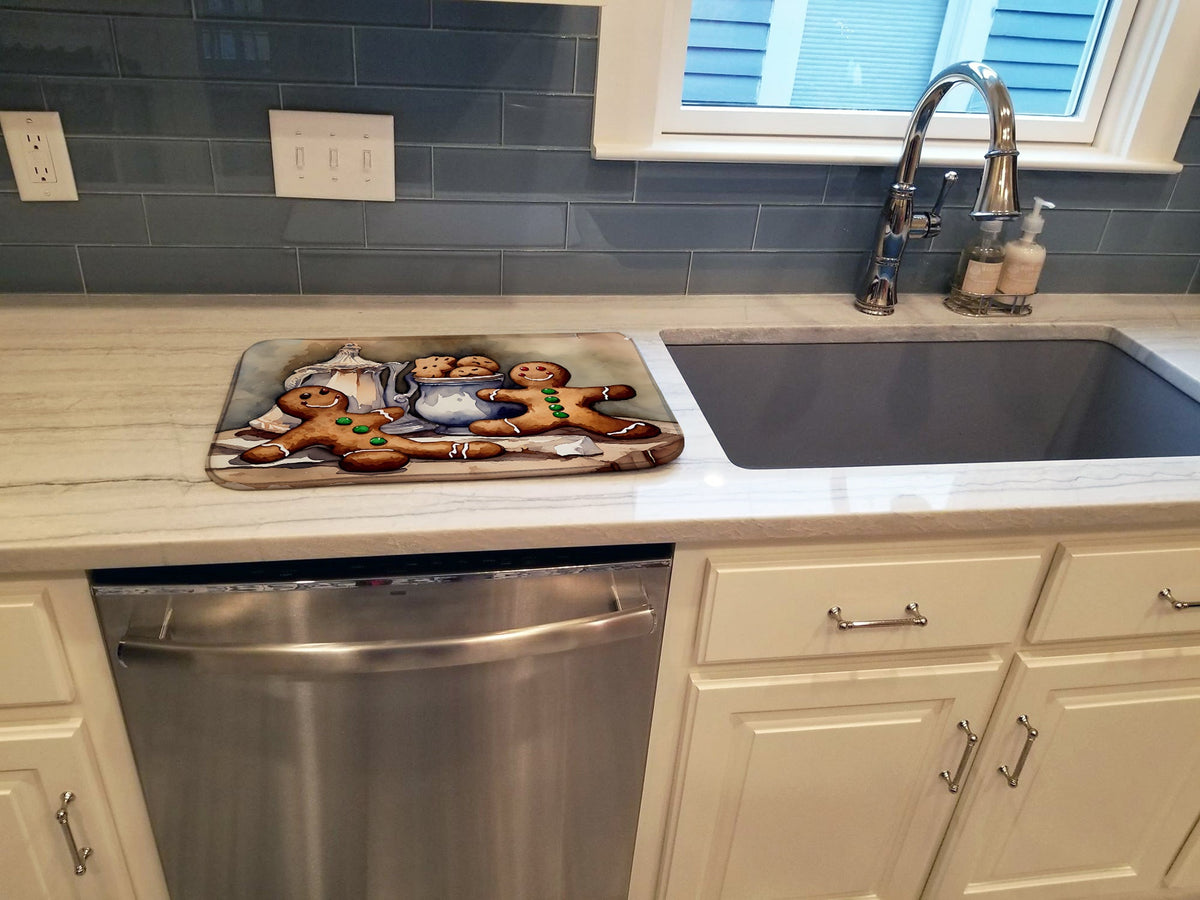 Festive Gingerbread Dish Mat